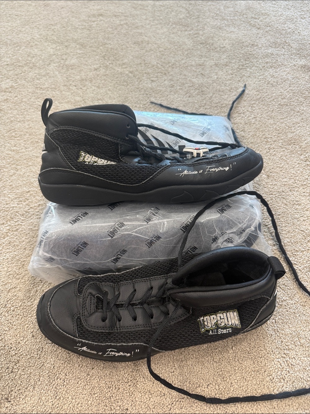 Top Gun black cheerleading shoes High-Top